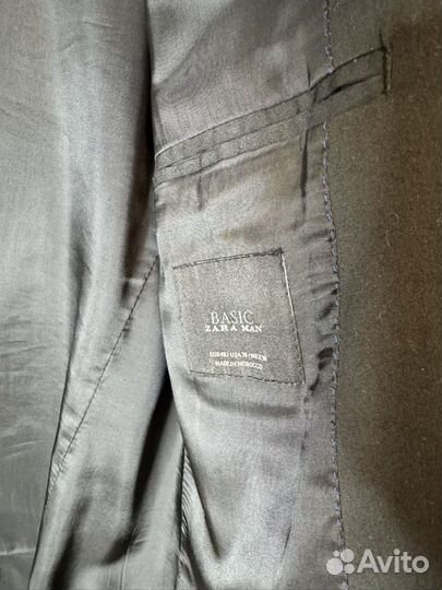 Пиджак черный мужской zara