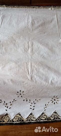 Простынь с подзором Ришелье