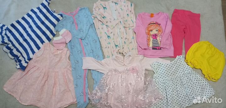 Одежда от рождения до 1,5 года (34 предмета)