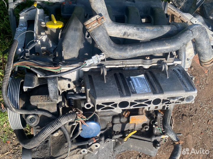 Двигатель renault megane scenic к4j750 1,4