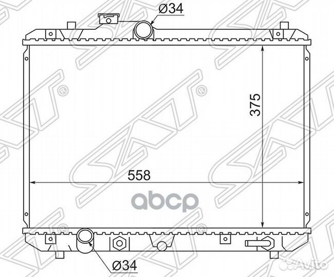 Радиатор Suzuki Swift 03-10 SK0008 Sat