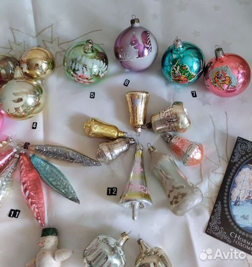 Игрушки для ёлки Винтаж СССР