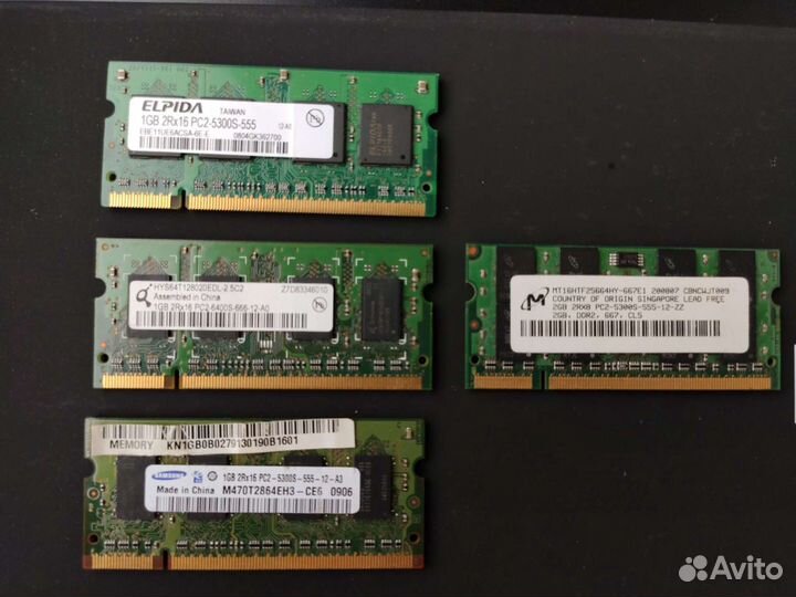Оперативная память sodimm ddr ddr2 ddr3