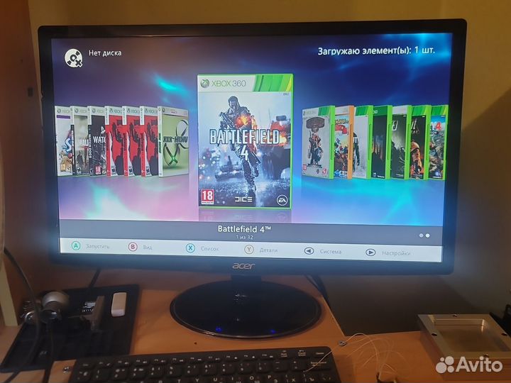 Xbox 360 прошитый freeboot 320 gb