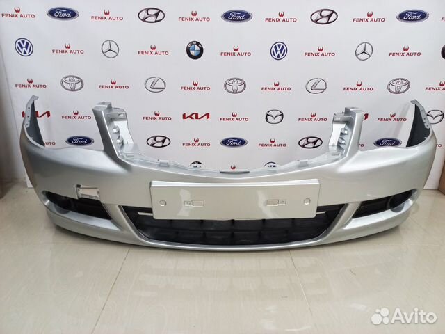 Бампер передний Nissan Almera от 2012- Серебристый