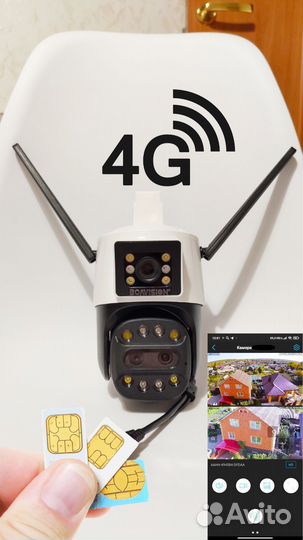 Камера видеонаблюдения 4G с симкартой