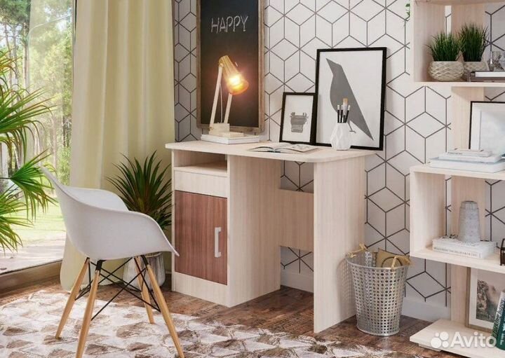 Стол письменный с тумбой новый