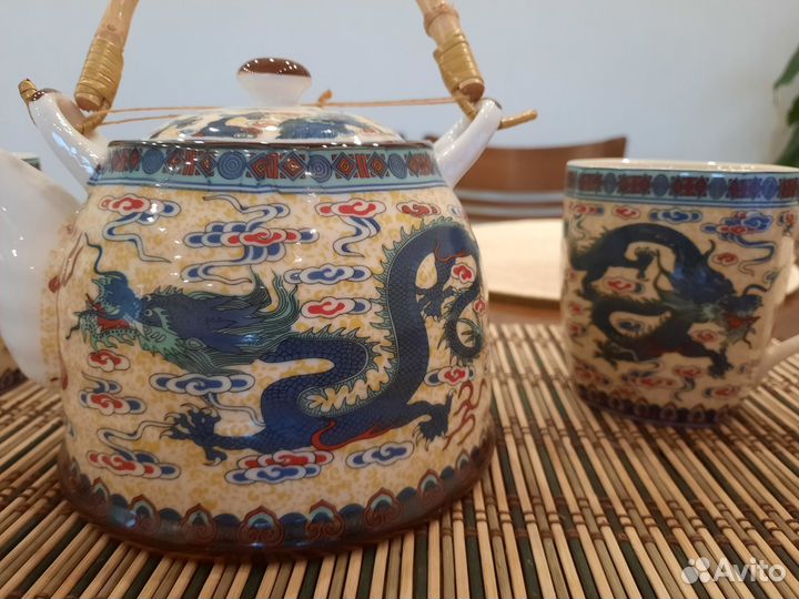 Чайный сервиз в китайском стиле на 2 персоны