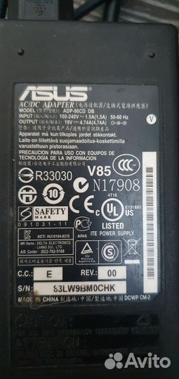 Блок питания для ноутбука asus