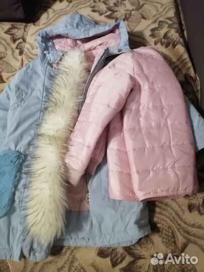 Удленённая куртка для девочки