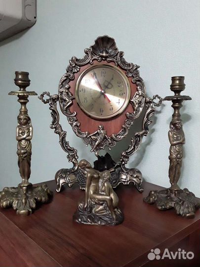 Подсвечники из бронзы. латуни