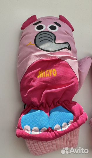 Рукавицы детские для двойни, девочек