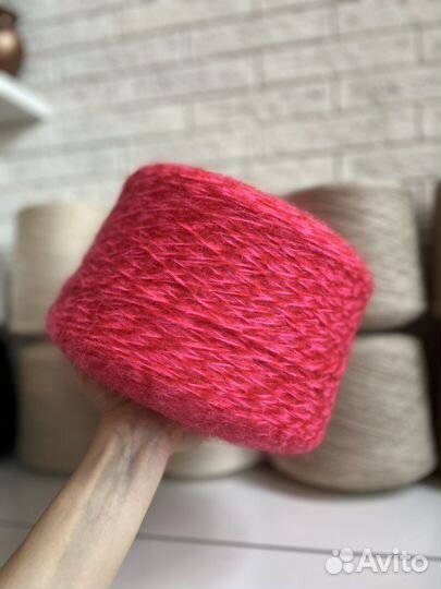 Мохер с акрилом на полиамиде целая бобина