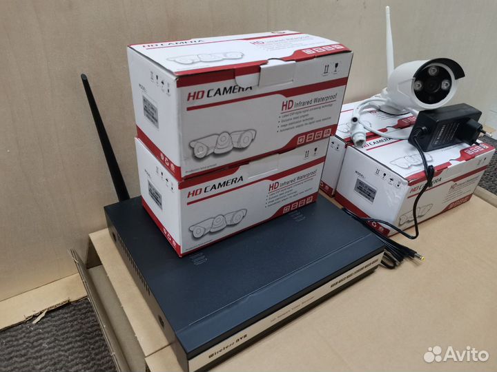 Комплект видеонаблюдения 4 камеры