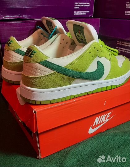 Nike sb dunk low green apple оригинал