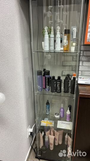 Стеллаж витрина стеклянный