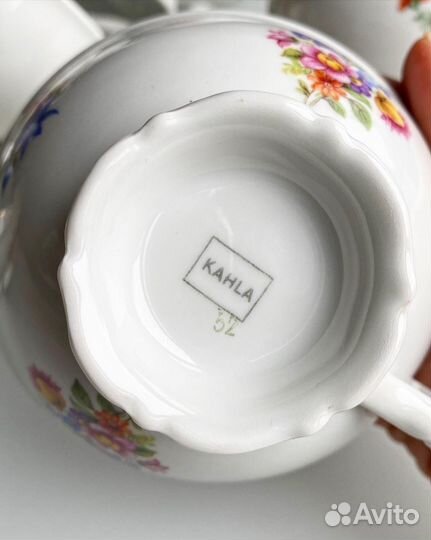Молочник и чашка Kahla, Мейсенский букет