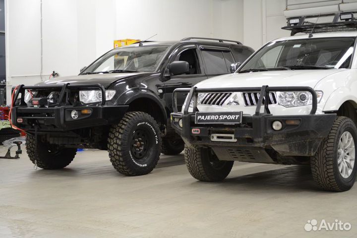 Силовой бампер на Mitsubishi Pajero Sport 2