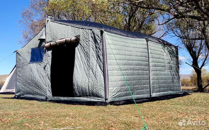 Палатка зимняя утепленная трехслойная