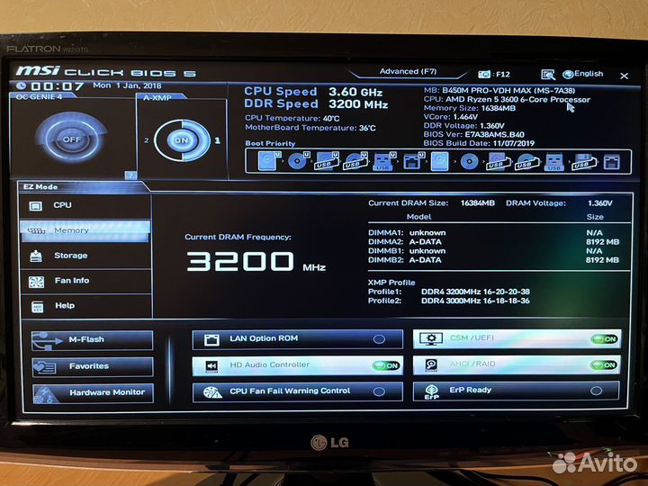 Игровой пк ryzen 5 3600