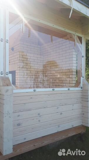 Мягкие окна, шторы пвх для беседки