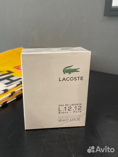 Мужской парфюм Lacoste l12.12 blanc