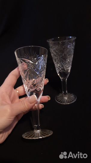 Фужеры хрустальные СССР