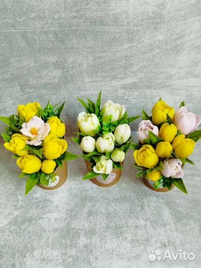 Мыло ручной работы букеты