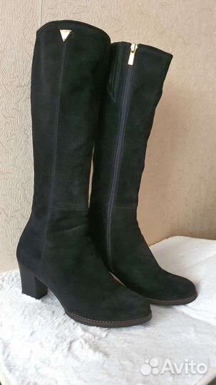 Сапоги женские натуральная замша