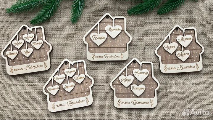 Именные Новогодние игрушки