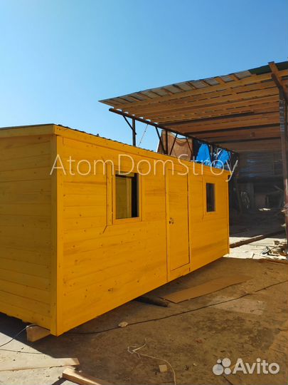 Бытовка деревянная утепленная с электрикой