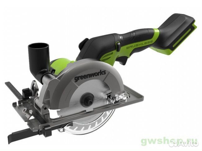 Пила циркулярная аккум. greenworks G24MCS