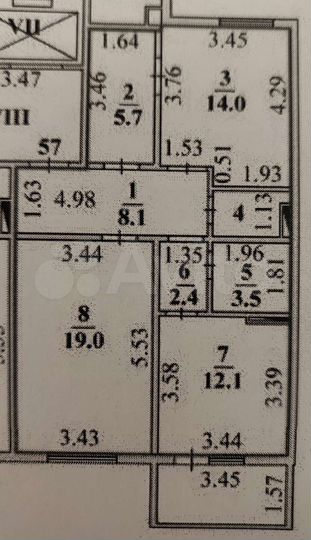 2-к. квартира, 66,7 м², 5/10 эт.