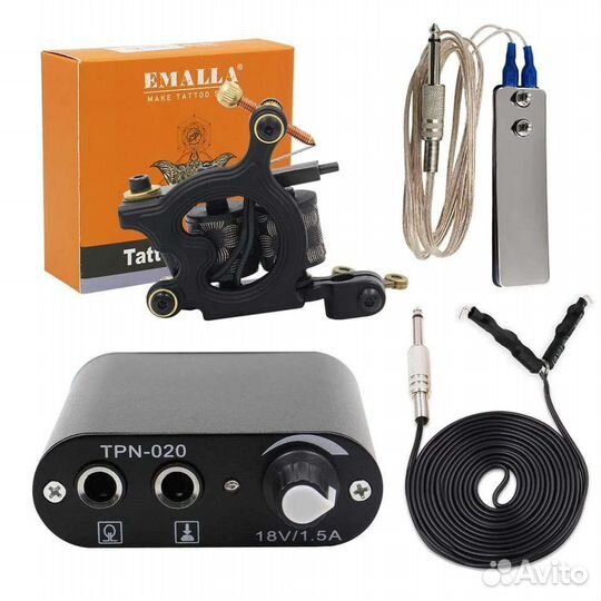 Новый набор для тату, все как на фото машинка каче