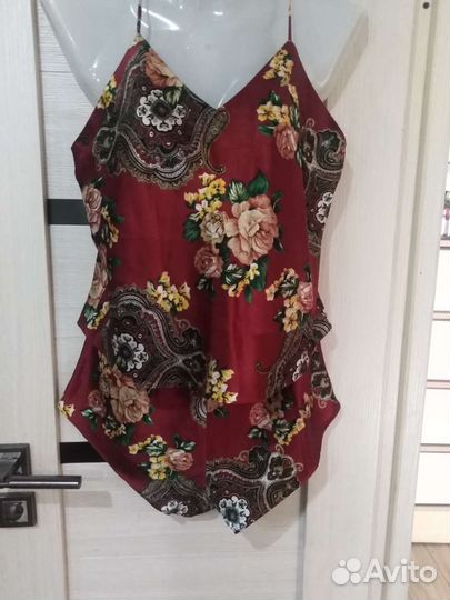 Комплект халат и сорочка, пижама шелк