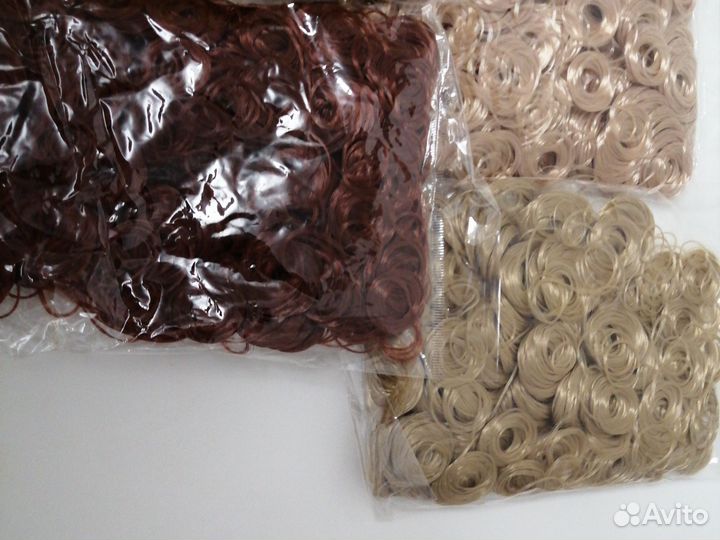 Волосы для кукол 70 гр кудряшки