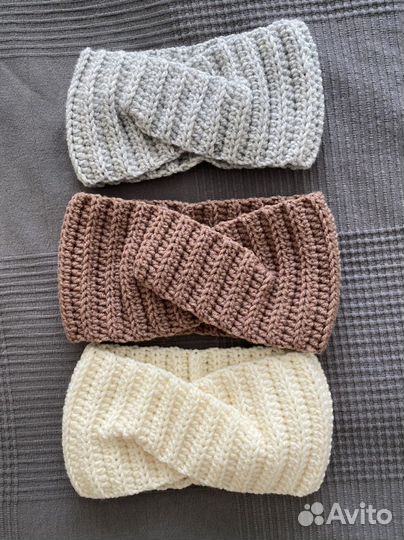 Вязаные повязки на голову