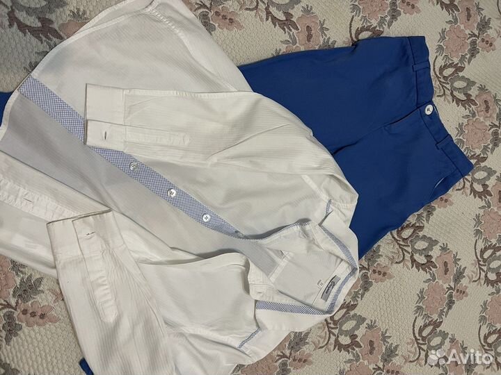 Рубашка и брюки на мальчика (школьная форма)