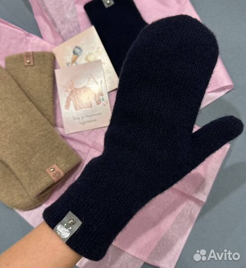 Варежки кашемир/меринос ручная работа на заказ