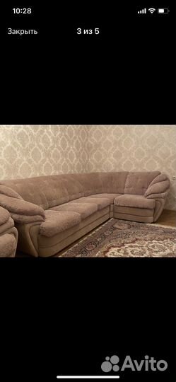 Угловой диван бу, Краснодар, накидки отдам