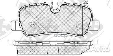 Колодки тормозные land rover discovery/RR sport