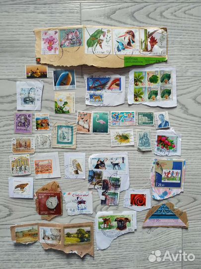 Почтовые марки гашеные