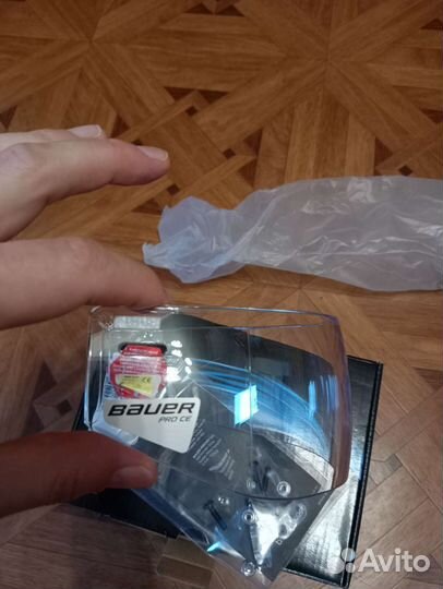 Визор хоккейный bauer pro straight ce (clear)
