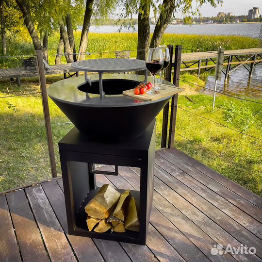Дровяной гриль-стол Classic S