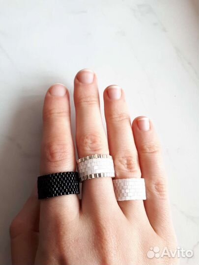 Браслеты, серьги, кольца,броши из бисера под заказ