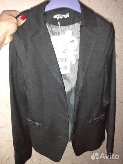 Школьный жакет пиджак для девочки новый