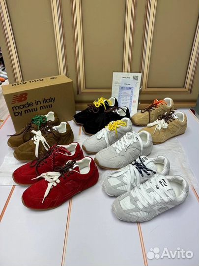 Кроссовки женские miu miu коллаборация new balance