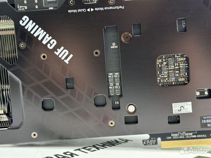 Видеокарта asus RTX 3060 12GB TUF Gaming OC