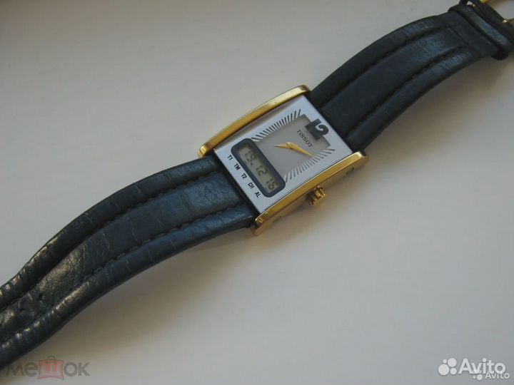 Tissot 7 / Two Timer D377 кварцевые часы 1990 гг