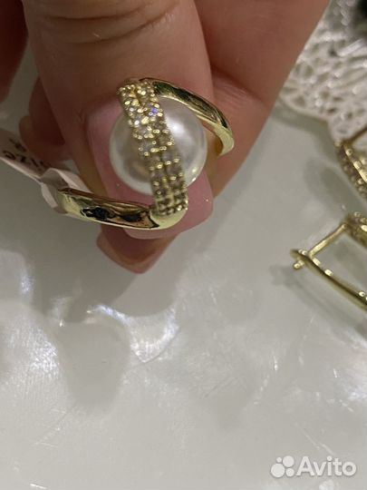 Серьги и кольцо